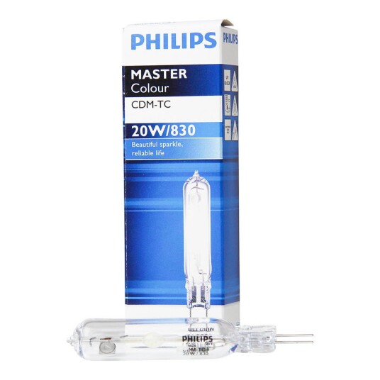 Philips MASTERColour G8.5 CDM-TC 20W - 830 varm hvit