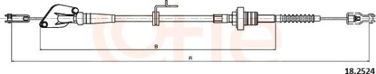 Clutchkabel COFLE 18.2524 Clutchkabel COFLE 18.2524
