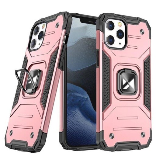 Wozinsky Wozinsky Ring Armor Armored Hybrid Deksel + Magnetisk Holder Iphone 13 Rosa