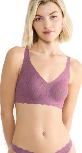 Sloggi BH ZERO Feel Bliss Soft Bra Lilla Large Dame