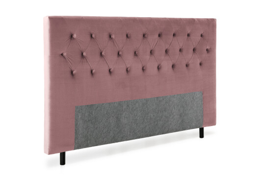 Sengegavl Torsö 210 Rosa Fløyel