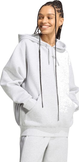 Sweatshirt adidas Spacer Hoodie Light Grey Heather/ Reflective Silver/ Lgh Solid Grey XS