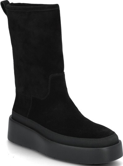 Calvin Klein Flatform Mid Boot Suede Wl   TRIPLE BLACK   38 x 38