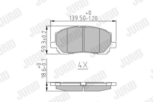 Bremseklosser JURID 572636J Bremseklosser JURID 572636J