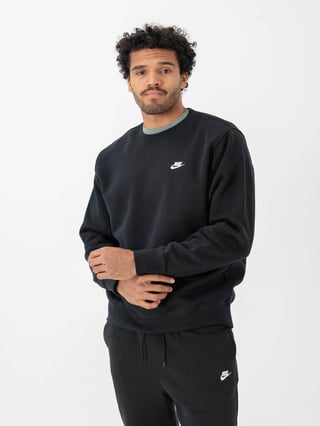 Nike Club Fleece Crew Sort L Nike Club Fleece Crew Sort L