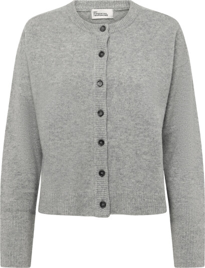 My Essential Wardrobe 13 The Knit Cardigan   Grey   XS