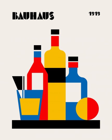 Plakat Bauhaus Flasker