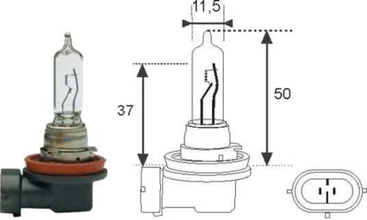 MAGNETI MARELLI 002548100000 Lyspære, fjernlys MAGNETI MARELLI 002548100000 Lyspære, fjernlys