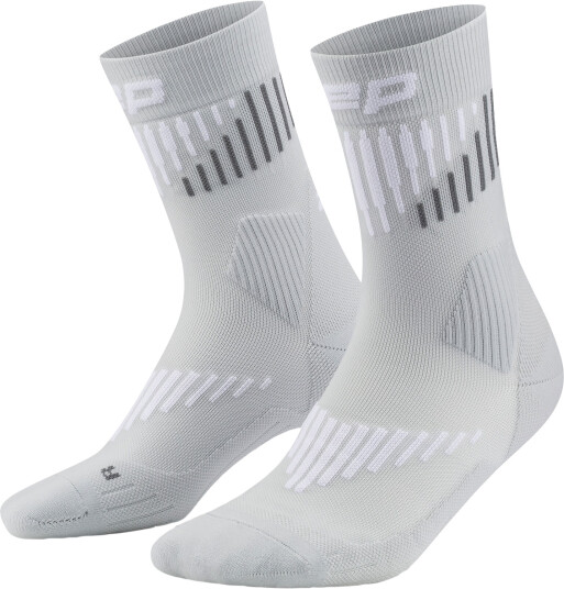 CEP Core Run Merino Socks Mid 3.0 W Annet Grey/White, III CEP Core Run Merino Socks Mid 3.0 W Annet Grey/White, III