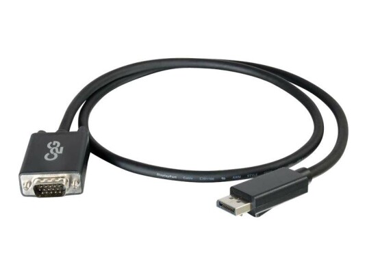 C2G 15ft DisplayPort to VGA Adapter Cable - M/M - videoadapterkabel - DisplayPort til HD-15 (VGA) - TAA-samsvar - 4.57 m