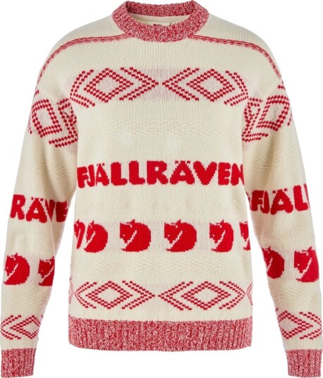 Fjellreven Fjellreven Jacquard Knit W Chalk White true Red L Fjellreven Fjellreven Jacquard Knit W Chalk White true Red L