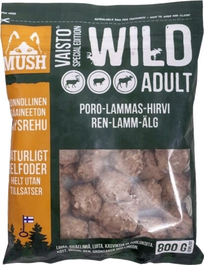 Mush Vaisto Wild Rein Lam Og Elg Kjøttboller (800 G)