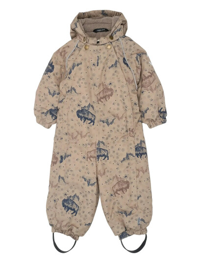 mikk-line Polyester Baby Suit Aop Beige 80