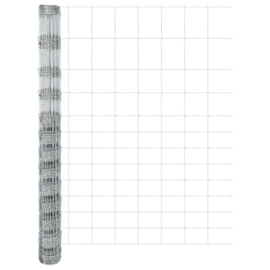 vidaXL Jordegjerde sølv 25 x 1.5 m Galvanisert stål