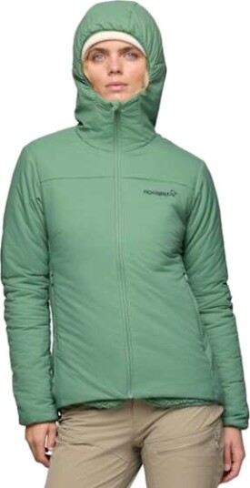 Norrøna Femund Thermo60 Zip Hood Dame Dark Ivy XL