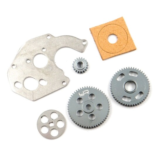 Yeah Racing AXSC-055 Transmission Gear & Motor Plate Set 0.3M,1