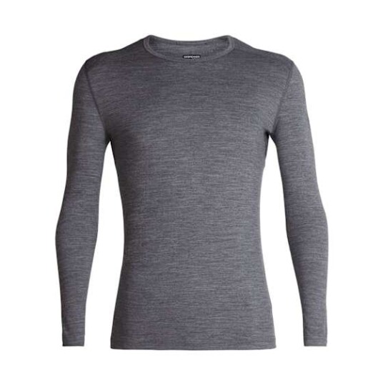 Icebreaker Merino 200 Oasis LS Crewe Herre Gritstone Heather M