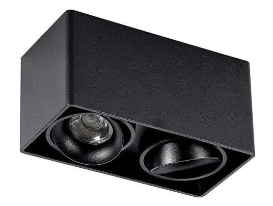 Arcchio Kubika downlight, GU10, 2 lyskilde, svart Arcchio Kubika downlight, GU10, 2 lyskilde, svart