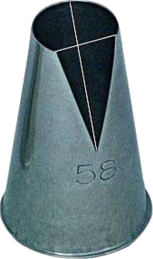 Silikomart Sprøytetipp Bocchetta 1,5x4,6 cm Silikomart Sprøytetipp Bocchetta 1,5x4,6 cm