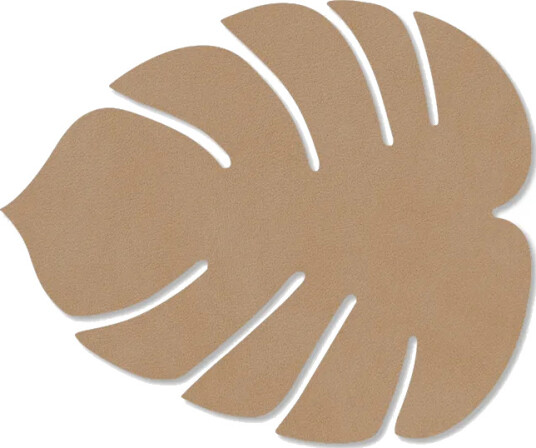 LIND DNA Monstera Leaf Nupo glassunderlag Nougat