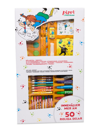 Pippi Langstrømpe Pippi Kunst Sag - White - ONE SIZE Pippi Langstrømpe Pippi Kunst Sag - White - ONE SIZE
