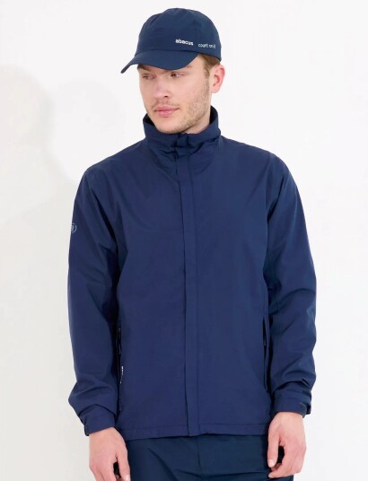 Abacus Mens Links Stretch Rainjacket   Navy   S