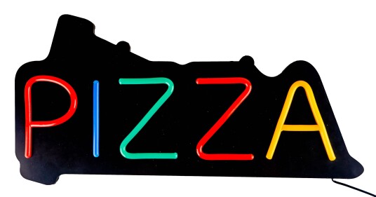 Neonskilt 60cm Pizza