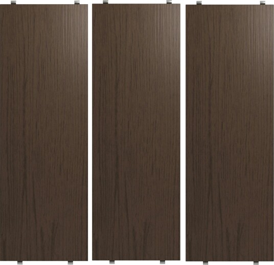 String Hyller 3 pk 58x20 cm Mørk Eik