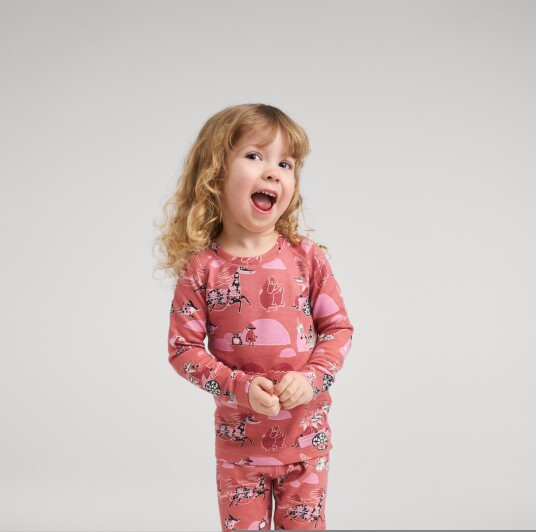 Reima Thermal Base Layer Set Moomin Trivsam Pink 98 Reima Thermal Base Layer Set Moomin Trivsam Pink 98