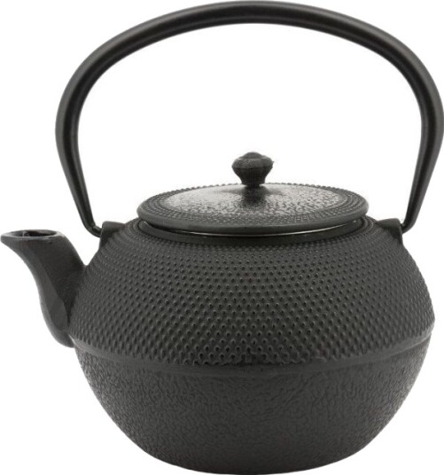 King Hoff Tekanne Med Sil, Støpejern, 1,2 L, Svart