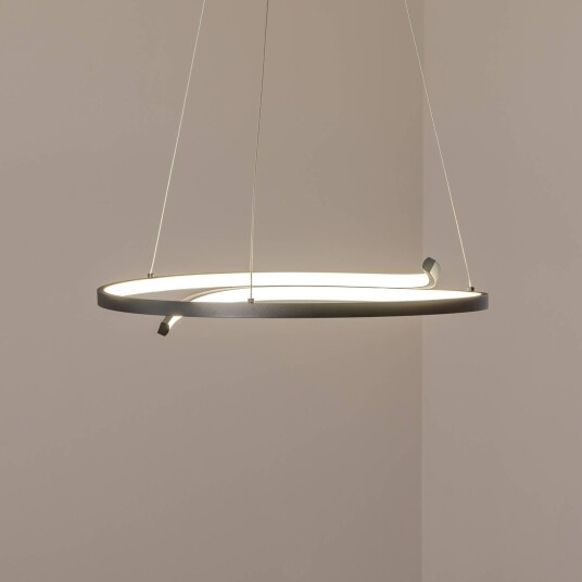 Pendellampe Lorenzo Milagro Lighting Sort Stue / spisestue Metall Moderne