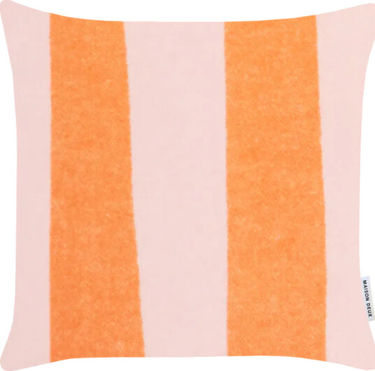 Maison Deux Rough Stripe Putetrekk 50x50 Rosa/Oransje