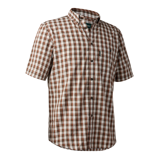 Deerhunter Jeff Shirt S/S Brown Check 37/38 37/38