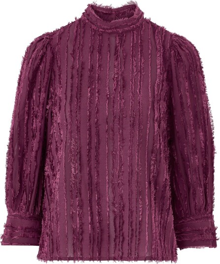 Ellos Collection Bluse med puffermer Lilla Ellos Collection Bluse med puffermer Lilla