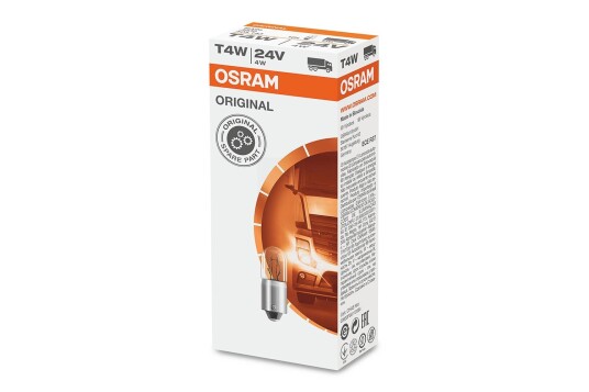 Osram original T4W 24v halogenpære Osram original T4W 24v halogenpære