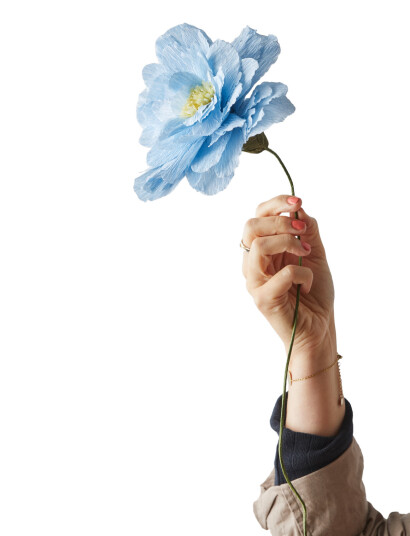 Studio About Paper Flower Blue L:48CM Studio About Paper Flower Blue L:48CM