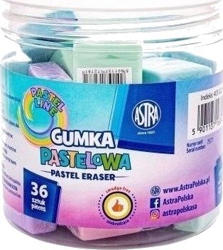 Astra Pastell Viskelær Square 28X28 Mm (36 Stk.) Astra Pastell Viskelær Square 28X28 Mm (36 Stk.)