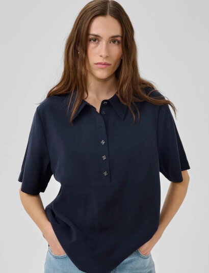 My Essential Wardrobe Mwmindy Polo Tee Navy 34