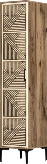 Kumsal Garderobe 40x47,5 cm - Valnøtt/Krem