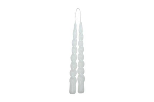 Vinding Twisted 24 cm Stearinlys 2pk Hvit