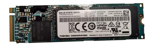 Lenovo Toshiba - SSD - 512 GB - PCIe 3.0 x4 - FRU Lenovo Toshiba - SSD - 512 GB - PCIe 3.0 x4 - FRU