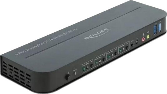 DeLOCK DisplayPort 1.4 KVM Switch 8K 30 Hz with USB 3.0 and Audio