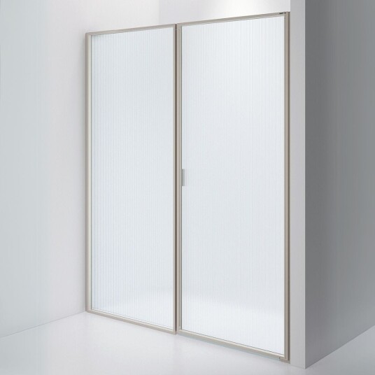 INR Iconic Nordic Rooms Dusjvegg Edge 4 Måltlpasset - Høyre / Stone Sway Glass