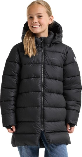 Didriksons Scoria Barn Puffer Parka Sort 140