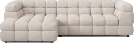 Elise 4 seters Sofa med Sjeselong Venstre Beige