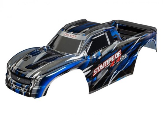 Traxxas 9014-BLUE Body Stampede 4x4 VXL Blue Clipless Traxxas 9014-BLUE Body Stampede 4x4 VXL Blue Clipless