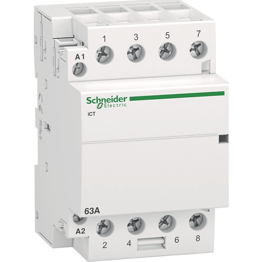 Schneider Electric Acti9 ict contactor 63 a 4 no 220 - 240 v ac 50 hz (3606480375156)