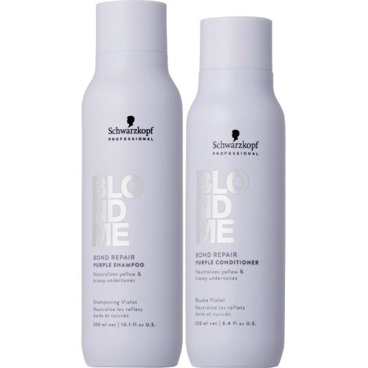 Schwarzkopf Professional BLONDME Purple Bundle Shampoo 300 ml & Condit