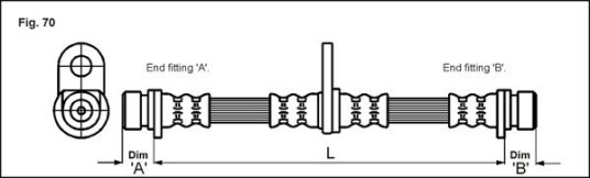 Bremseslange METZGER 4113290