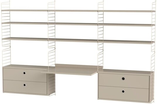 String kontor beige Kombinasjon F